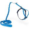 PetSafe Easy Walk, Pettorina e Guinzaglio Elastico per Gatti, Regolabile, Guinzaglio Elastico, Blu, L