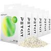 PETKIT Lettiera per Gatti Agglomerante, Lettiera Mista Tofu Bentonite per Gatti,Risciacquabile,Super Assorbente,Elimina Gli Odori e la Polvere(2.4kg×6 Confezioni), 14.4KG