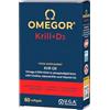 Omegor - Olio di Krill Omega 3 Puro - Krill con Vitamina D3 (60 Capsule) Ricco di Omega-3 EPA e DHA - Senza Retrogusto e Facile da Digerire
