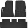Upgrade4cars Tappetini Auto in Gomma compatibile con Tesla Model 3 | Set Tappeto per Anteriore e Posteriore in Nero | Accessori Interno