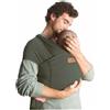 Jané Cocoon Fascia Portabebè Ergonomica ed Elastica, Fascia Neonato Traspirante con Tasca Integrata - Dalla Nascita ai 20 kg - Botanic