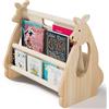 EURYUNG Libreria per bambini in legno - Montessori Mensola per cameretta dei bambini, mobili per la cameretta dei bambini, organizer per libri per bambini