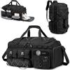 SPAHER 3 in 1 Borsone da Palestra Viaggio 60L Zaino Tattico Uomo, Nero