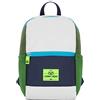 Johnny Urban Zaino per Bambini e Bambine Verde Blu Junior Leo - con Tracolla per Asilo e Scuola Materna - Materiale Riciclato e Impermeabile