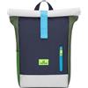 Johnny Urban Junior Zaino Bambini Verde Blu - AARON - Zainetto per Asilo, Scuola Elementare - Resistente all'acqua - privo di BPA - Materiale Riciclato