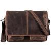 STILORD "Curtis" Borsa Messenger in Pelle Professionale Cartella Insegnanti Portadocumenti Donna Uomo Capiente da Lavoro Colore:veleta - marrone