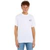Tommy Jeans Uomo T-shirt Maniche Corte Signature Print Tee in Cotone, Bianco (White), XXL