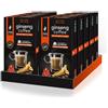King Cup - 10 Confezioni da 10 Capsule di Ginseng con Zucchero di Canna, 100 Capsule 100% Compatibili con Sistema Nespresso di Bevanda al Gusto di Ginseng, Senza Glutine e Senza Lattosio