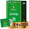 Passalacqua Caffè Habanera - 200 Cialde ESE 44mm (4 confezioni x 50) | Tostatura Autentica Napoletana Miscela 80% Arabica | Cremoso Aromatico con Note di Cioccolato, Nocciole,Caramello | Made in Italy