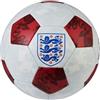 Mitre Engalnd Training 32 Pallone da calcio, bianco/rosso, misura 5