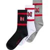 AC Milan - Calzini 3 Paia, College Collection, con Logo Ufficiale