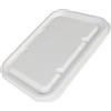 Tessera Bio Products QLS5001000 - Coperchio per canna da zucchero, per contenitore alimentare Injection M/W, 500 ml-1000 ml, bianco, lunghezza 18,2 cm, larghezza 13,1 cm, altezza 1,1 cm, confezione da