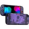 Hzxkqmil Guscio di Ricambio per Nintendo Switch 2 Console, Custodia Personalizzata Scocca Copertura del Controller + Piastra Posteriore per Switch 2 (Trasparente Viola)