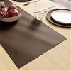 Encasa XO Runner da Tavolo in Finta Pelle | Dimensione 30x91 cm con Spessore di 0,7 mm | Impermeabile & Retro in Tricot Antiscivolo | Colore Marrone scuro per Decorazione Tavolo da Pranzo e Cucina