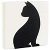 Balvi Portatovaglioli Feline Colore Nero Adatto per Varie Misure e Forme Metallo