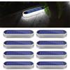 YiLaie Luci Solari da Giardino, Luci Solari Esterno,Luce Bianca 5700K Luci da Esterno Giardino con On/Off Automatica Faretti Solari LED da Esterno IP68 Impermeabile Lampade Solari da Giardino 8 pezzi