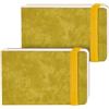 Funto WaterColor Journal 2-pack, 3.5x5.5, 44 pagine ciascuno, pressa a caldo di cotone 100%, copertina rigida in pelle PU, forniture artistiche per supporti misti