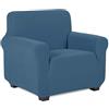 TIANSHU Copridivano 1 Posti Elasticizzato Jacquard Antiscivolo Copertura Poltrona Antimacchia Cani Pet Salvadivano (1 Posti, Denim Blue)