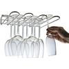 Ckb Ltd®, rastrelliera da parete per bicchieri, ideale per calici e flûtes, Vetro, 3 Row - 29cm