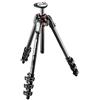 Manfrotto MT190CXPRO4 Treppiede Foto, Colonna Posizionabile a 90°, 4 Sezioni in Carbonio, per Fotocamera Mirorrless, DSLR Nero/Antracite