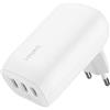 Belkin BoostCharge Caricabatteria da parete a 3 porte USB-C con PPS da 67 W, caricabatteria rapido per iPhone 16, MacBook Pro, AirPods, Samsung Galaxy e altri dispositivi con Power Delivery - Bianco