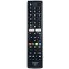 Metronic 495349 Telecomando Sostitutivo Universale per Control tutti TV Compatibile Marca Thomson e TCL con Tasti Netflix/Prime-Video, Smart Televisore - Nero