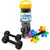 Brain Flakes - Accessori - 16 Ruote e 8 Assi. Costruisci Auto, Camion, Tutto ciò Che Gira. Compatibile con i Giocattoli da Costruzione Brain Flakes - Un Grande Giocattolo STEM