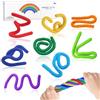 exatta 8 Pezzi Fidget Toys Bastoncini Sensoriali In Silicone,Giocattoli Antistress | Di Giocattoli Sensoriali In Silicone Con Design Strutturato, Giocattoli Calmanti Per Le Dita Per Adulti