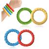 CATOR Confezione da 4 braccialetti elastici antistress, giocattoli sensoriali antistress per bambini, giocattoli calmanti per bambini autistici con bisogni speciali e adulti