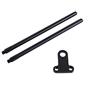 Tbest Snag Bar Orecchie Bite Allarme Pesca alla Carpa Lega di Alluminio Nero Snag Bar Orecchie Antivento Canna da Pesca Connettore Sostituzione per Bite Allarme Carp Fishing Tackle