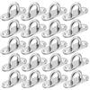 WUISOLQP 20 Pannelli con Occhielli in Acciaio Inox M5, Ganci per soffitto, Ganci di Fissaggio in Metallo, Accessori per Barche