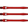 WINMAU Steli per Freccette Medio Rosso in Alluminio Anodizzato - 1 Set per Confezione (3 Alberi in Totale)