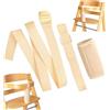 Your Day Mate Set cintura inguinale con protezione cintura per seggiolone, confezione da 3, in beige, due cinture compatibili con Hauck Alpha Beta, Stokke Tripp Trapp, roba, Kinderkraft, ecc.