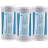 BELLEROFONTE 3x Bellerofonte Carbon Block CTO 5" 5 Micron Filtro Acqua per sistemi ad osmosi inversa per tazza portafiltro standard