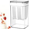 YIYAXIN Colino Yogurt Greco con Rete Maglie Fine e Coperchio, Separatore Siero Acciaio Inossidabile 1100ml, Erogatore Yogurt Filtro Latte Yogurtiera Macchina Fltro Riutilizzabile per Soia Succhi Filtrare