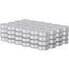 RICHWORD 144 bobine preavvolte 75D/2 (60 WT), misura A, lati in plastica bianca, classe 15, filo per ago singolo da ricamo e macchina da cucire, 130 metri