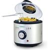 Augosma Mini Friggitrice Augosma con Olio | 850-950W | Capacità: 1 Litro | Finestra di Visualizzazione | Cestello di Frittura in Acciaio Inox | Temperatura Regolabile | Isolamento Termico | Rivestimento in