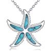 YAFEINI Collana in argento Sterling con ciondolo a forma di serpente, libellula, cane, gatto, ragno, fenice, sirena, stella marina, fenicottero, regalo di compleanno per donne, Misura unica, Argento
