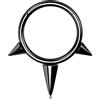 Melighting 16G Orecchini Cartilagine Spike Anello del Septum Helix Piercings Daith Piercing Gioielli Titanio solido G23 Anello Segmento Incernierato Anelli Conch