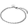 Purelei Braccialetto Motions - Acciaio inossidabile placcato oro - Semplice ed elegante - Elementi a spirale con struttura - Regolabile 16 - 19 cm - Gioielli da donna oro/argento/oro rosa, Eine Grösse