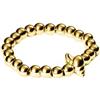 Purelei® Oceanside Ring - Anello elastico con conchiglia e perle in acciaio inox - Taglie S/M & M/L - Acciaio inossidabile in oro, argento o oro rosa - Regolabile - Fidget - Anxiety, M-L, Acciaio