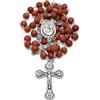 Mondo Cattolico - Rosario Cattolico della Madonna della Salute in Petalo di Rosa, l'Originale con Essenza di Rosa - Ideale come Regalo Religioso