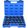 Yosoo Health Gear 22 Pezzi Set di Chiavi a Goccia Crowfoot, 8-32 mm Chiavi per Dadi Svasati a Cricchetto, Crovallo a Dadi a Fagoli di Corvo in Acciaio a Corvo per Spazi Ristretti