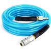 TAILONZ PNEUMATIC 1/4" x 7,5M Tubo dell'aria in poliuretano, pressione massima di esercizio 1.5 MPA, composto da tubo in ottone e PU blu, facile da installare