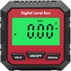 QUMOX Angolo digitale calibro magnetico a livello magnetico INGLITRO LIVELLO ANGOLO ANGOLO ANGOLO CUBE LIVELLO CASSE CON BASE MAGNETICA E LAINTLURA (ROSSO）