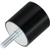QUARKZMAN M12 Filettatura Supporti Gomma Isolatori Antivibrazioni Ammortizzatore Cilindrico con Perni 60 x 60mm