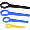 LEKEFETO Set di 4 chiavi per taniche DIN 41/51/61, chiave in plastica doppia per taniche da 5-30L, apritore per tappi a vite robusto e universale