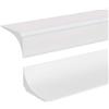 Zayejod 2M Barriera Doccia Ferma Acqua Silicone Doccia per Barriera Stop Acqua Soglia Striscia di Ritenzione Bagno Arresto Doccia Autoadesivo, Bianco(Senza adesivo di supporto)