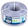 ADFLEX Tubo in PVC Trasparente Crystal Retex ML 10x16 m 50 | Rinforzato, Ultra Resistenza, Qualità Alimentare, Passaggio Aria e Liquidi, Aria Compressa, Acqua Potabile, Irrigazione