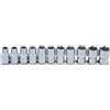 BGS 9106 | Serie di bussole, esagonali | 12,5 mm (1/2) | 10 - 21 mm | 11 pz.